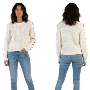 IRO White Cable Knit Sweater size XS